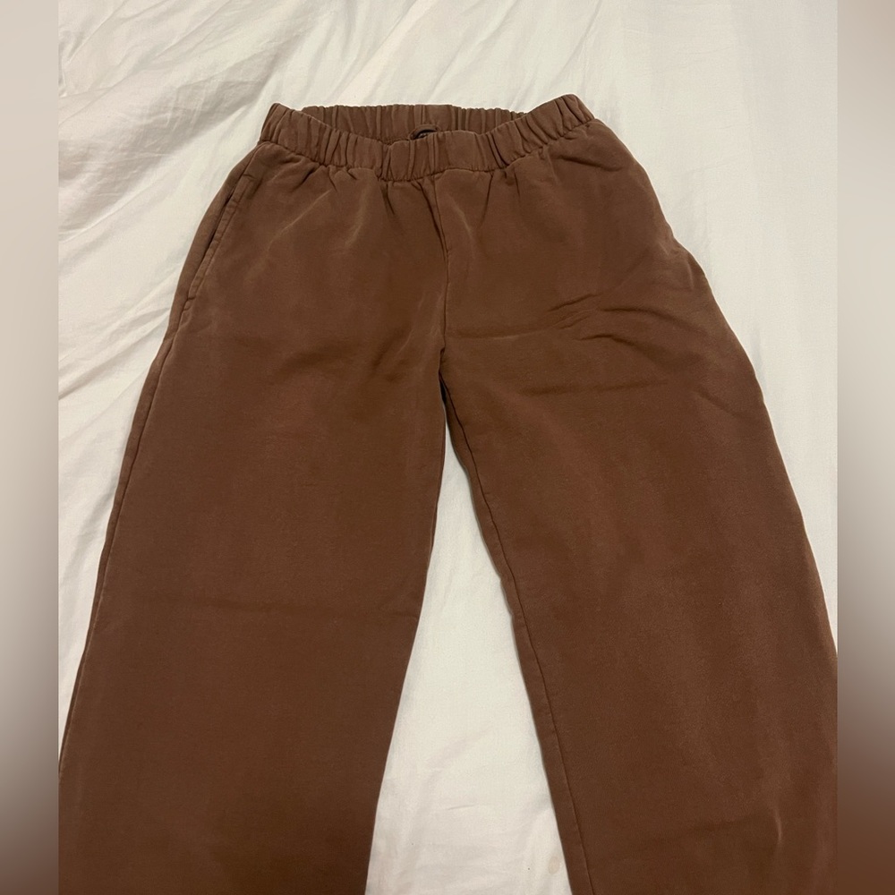 brown brandy melville sweatpants